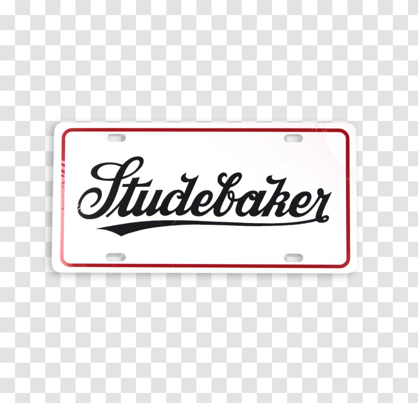 Studebaker Logo Rectangle Font - Area - Plate Car Transparent PNG