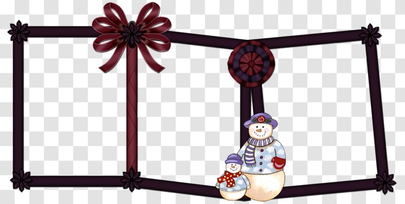 Picture Frame Rectangle Snowman Photography - Minimum Bounding - Red Transparent PNG