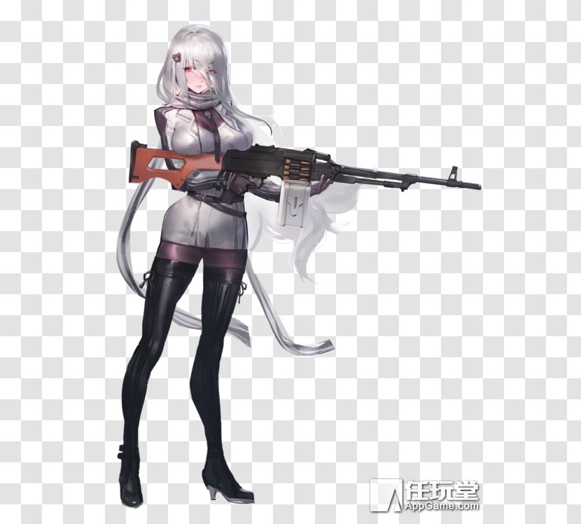 Girls' Frontline AK-47 Izhmash PK Machine Gun Firearm - Tree - Ak 47 Transparent PNG