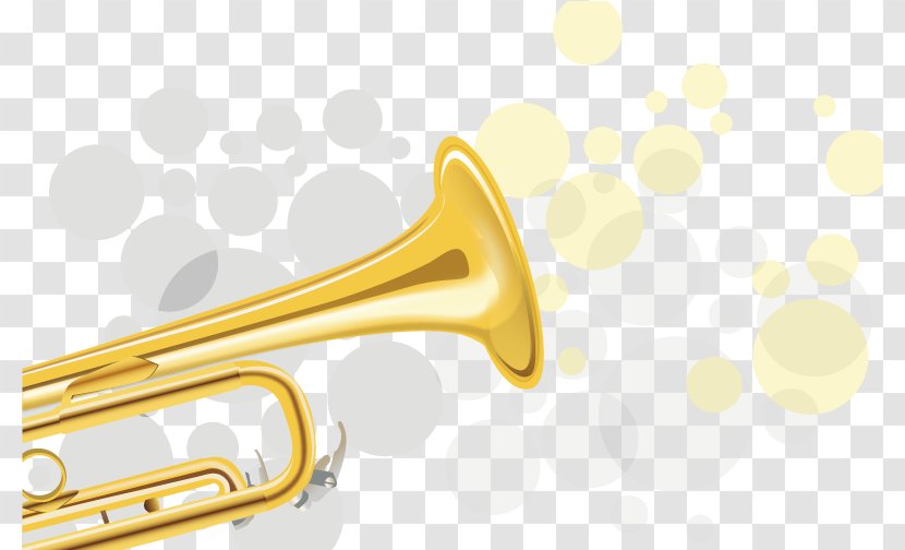 Trumpet Mellophone Saxhorn Types Of Trombone Tenor Horn - Watercolor - Vector Pattern Transparent PNG