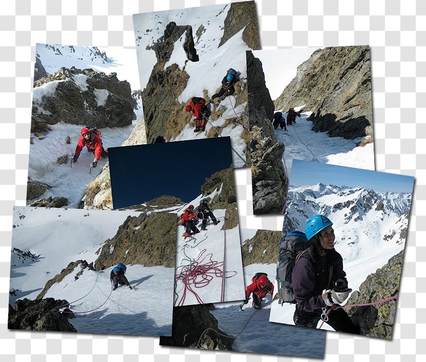 Mountaineering Collage Winter Ski Tourism - Mountaineer Transparent PNG