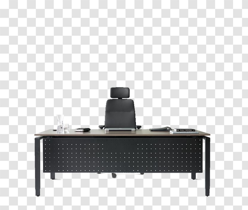 Desk Furniture Arbeitstisch Office - Front Transparent PNG