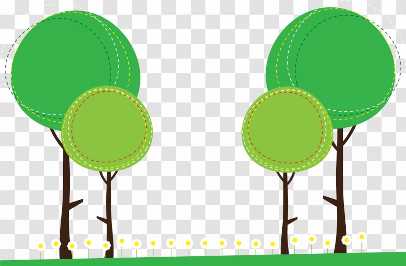 Character Euclidean Vector Clip Art - Scalable Graphics - Trees And Grass. Transparent PNG