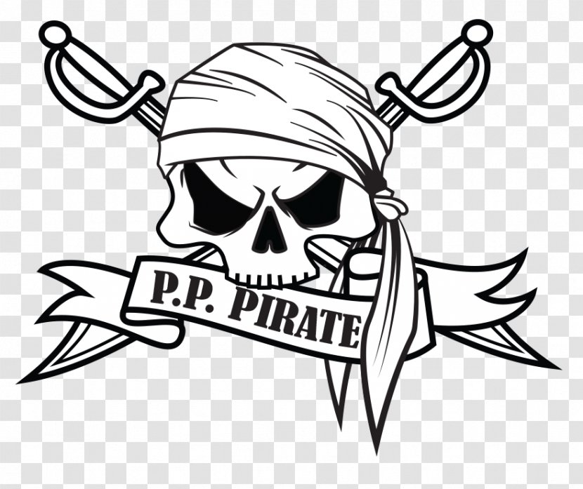 Phi Pirate Boat Island Piracy Image Clip Art - Monochrome - Tour Transparent PNG