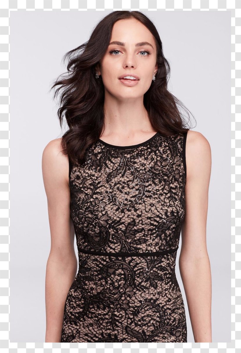 Clothing Cocktail Dress Sleeve Sequin - Frame - European-style Lace Transparent PNG