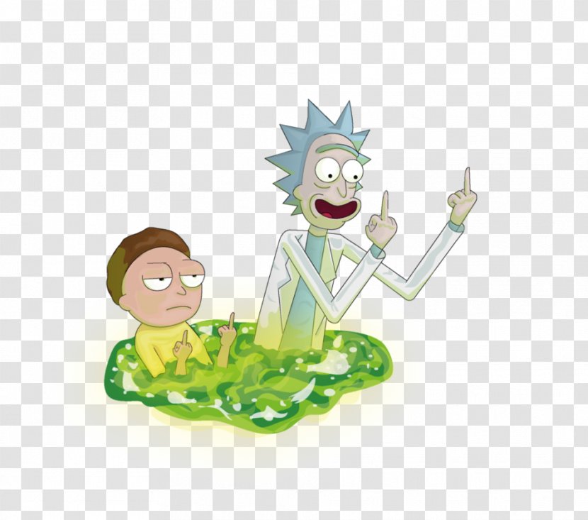 Rick Sanchez Morty Smith Clip Art - Character - Middle Finger Transparent PNG