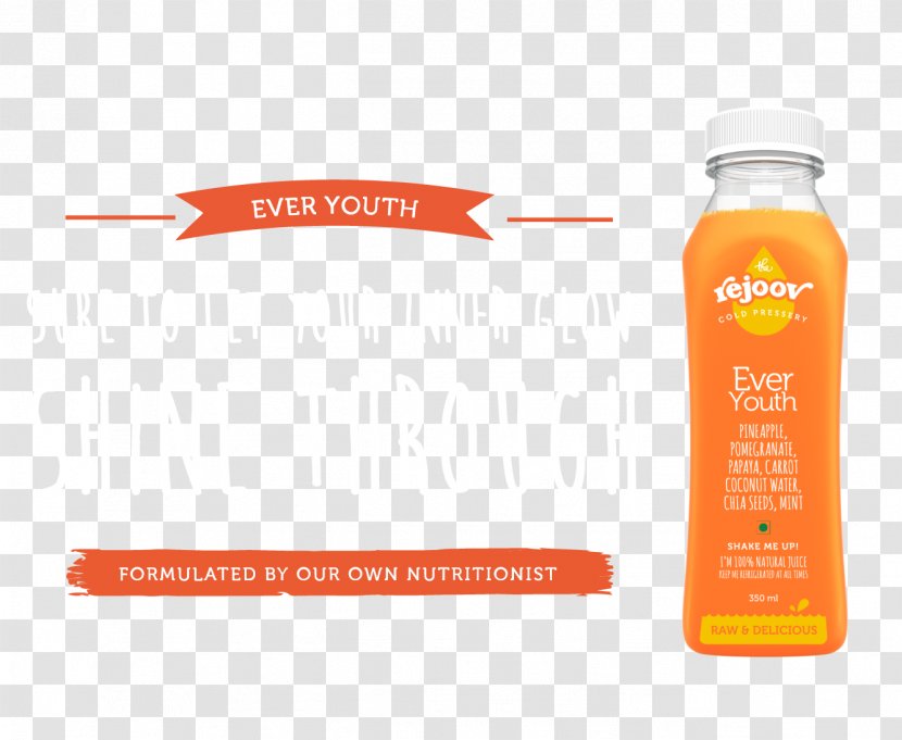 Orange Drink Cold-pressed Juice Rejoov - Coldpressed Transparent PNG