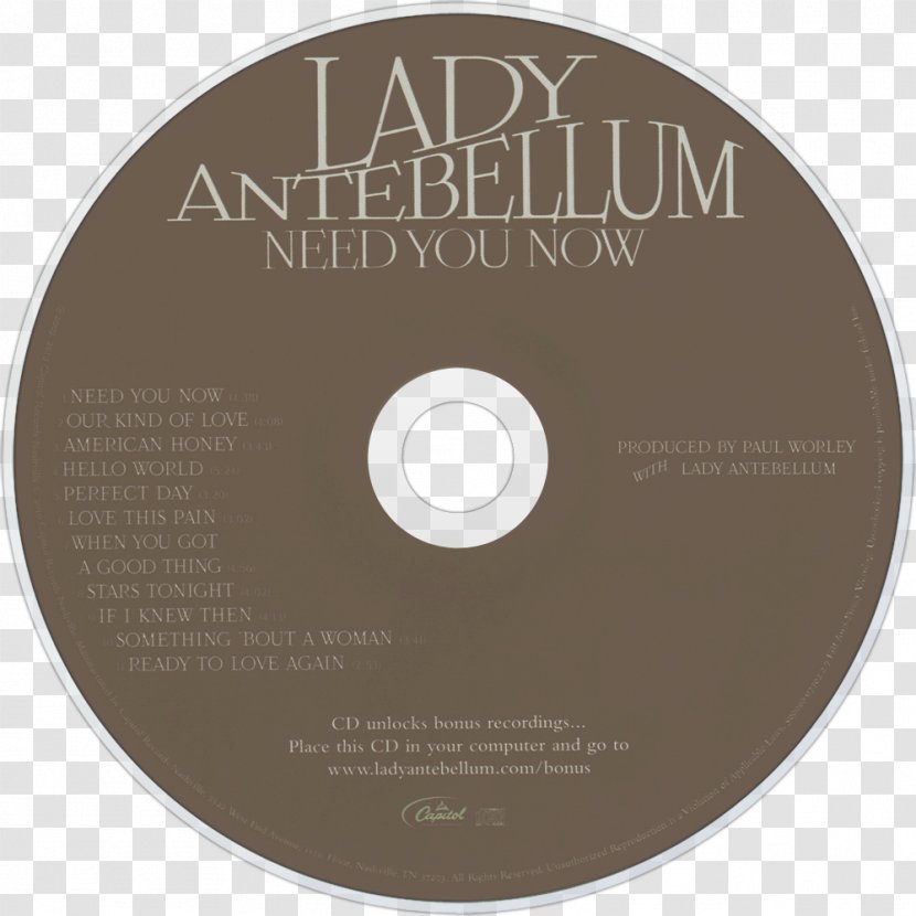 Need You Now Lady Antebellum Album 0 Song - Tree - Iceman Transparent PNG