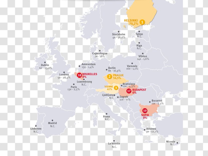 Western Europe Map Tuberculosis Transparent PNG