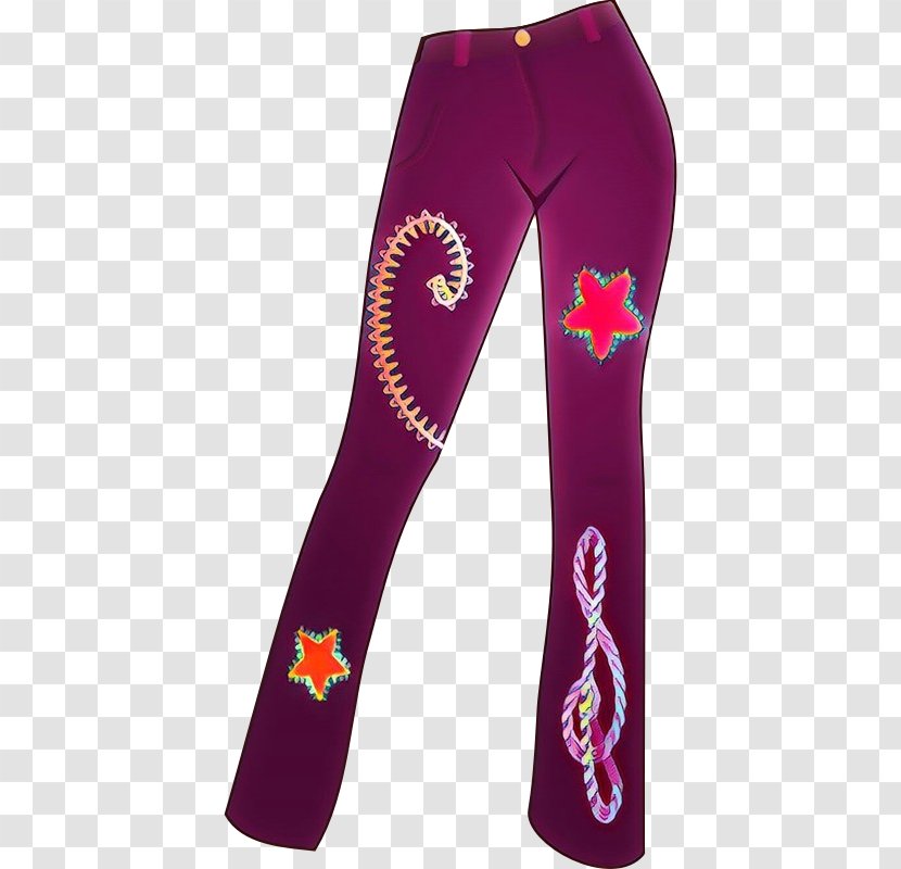 Clothing Purple Leggings Violet Trousers - Tights Sportswear Transparent PNG