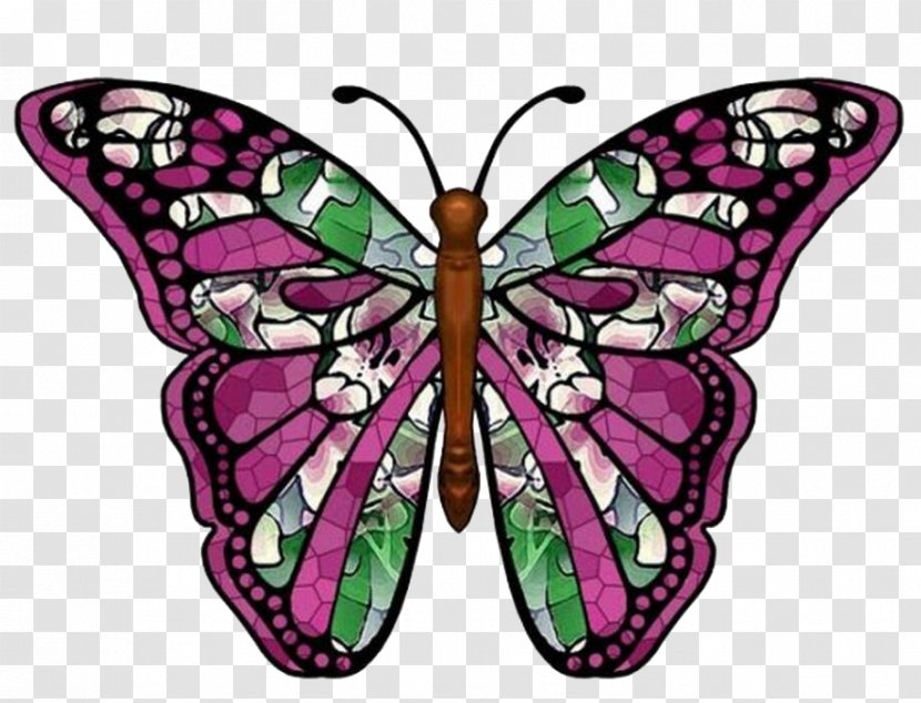 Butterfly Art Color Clip - Moths And Butterflies Transparent PNG
