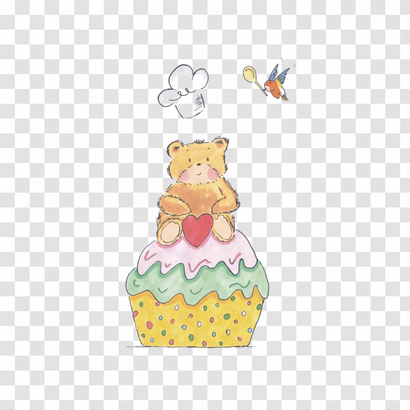 American Muffins Illustration Drawing Cake Child - Watercolor - Flower Transparent PNG
