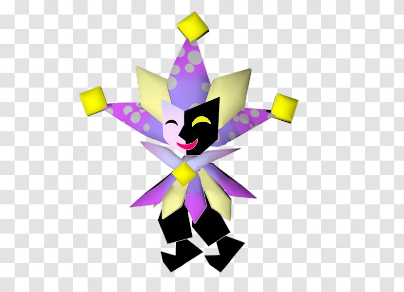 Dimentio Digital Art Super Paper Mario Game - 3d Transparent PNG