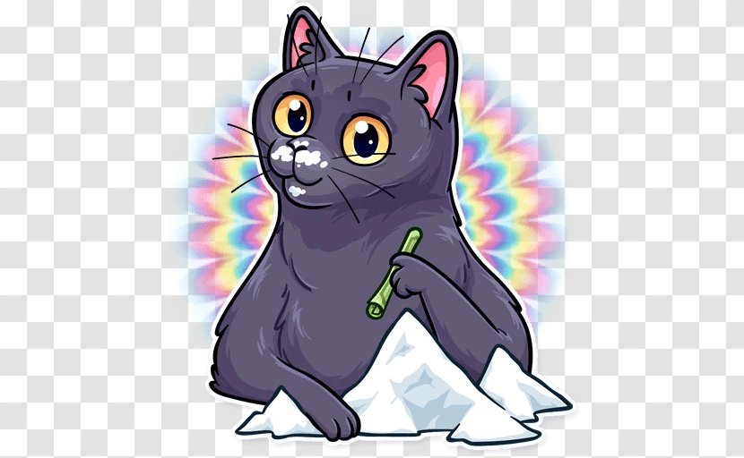 Sticker Whiskers Domestic Short-haired Cat Salem - Fictional Character - Streamer Transparent PNG