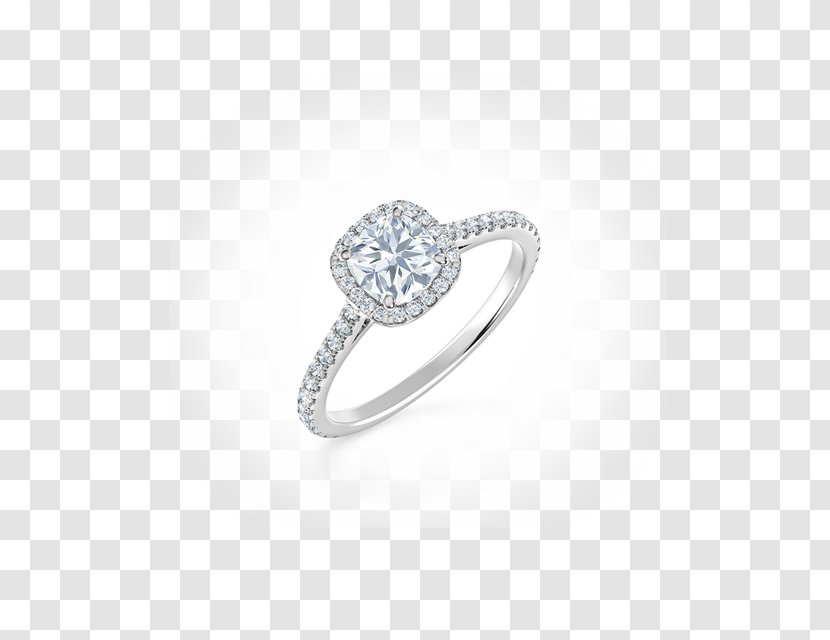 Engagement Ring Jewellery Wedding - Platinum - Halo Transparent PNG