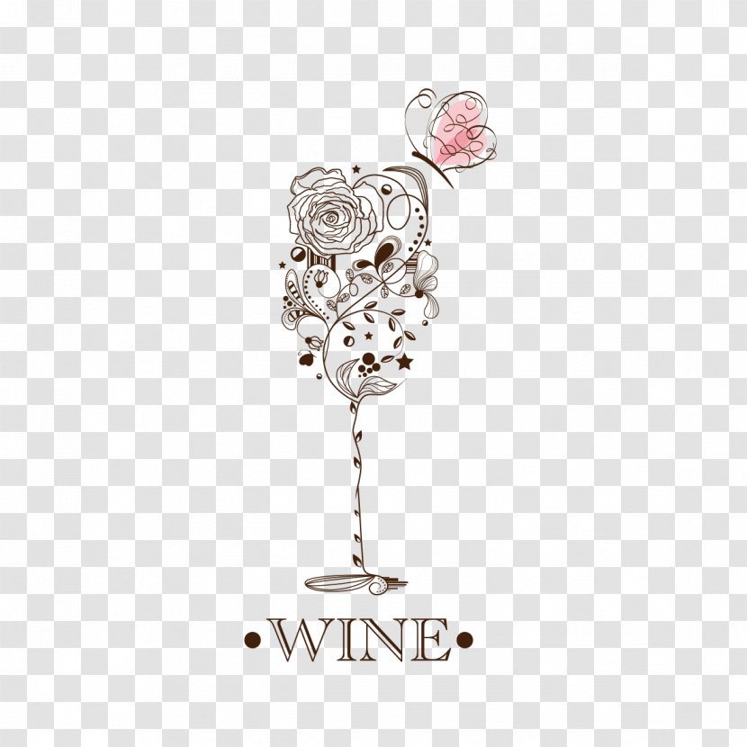 Wine Glass Tasting Sommelier List - Drinkware - Pattern Transparent PNG