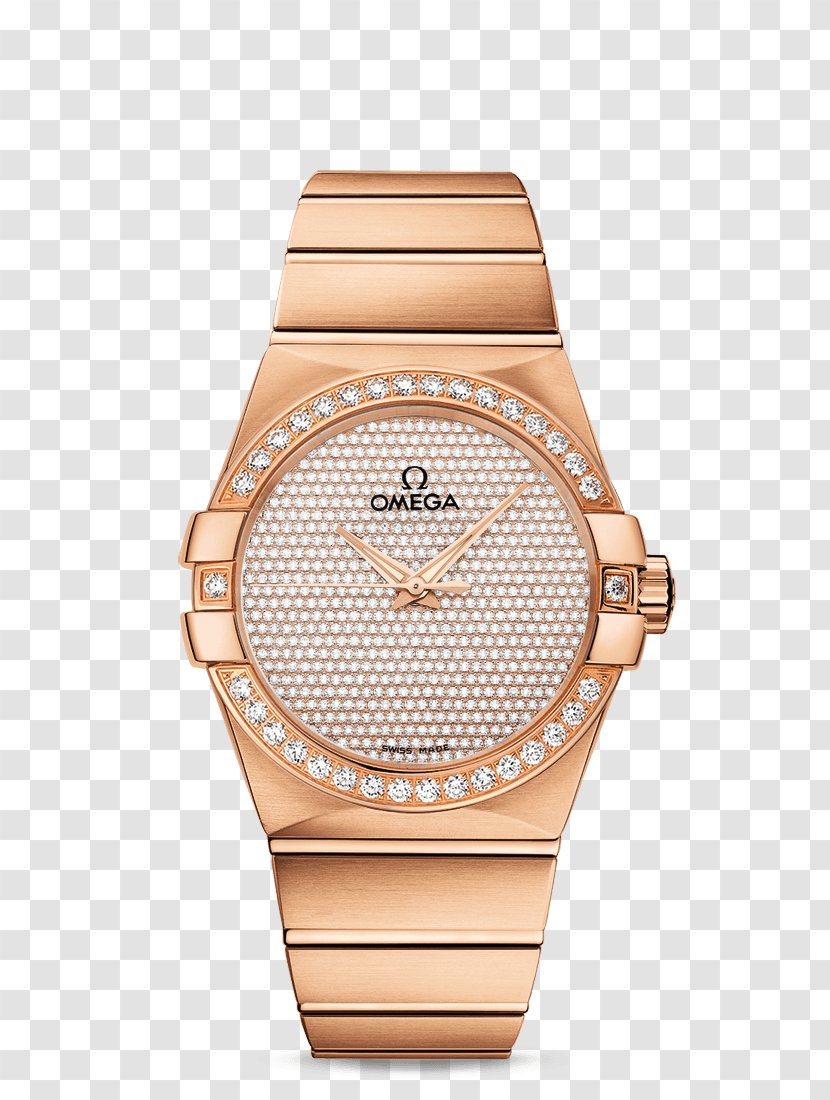 Omega Constellation SA Chronometer Watch Seamaster - Peach - Coaxial Escapement Transparent PNG