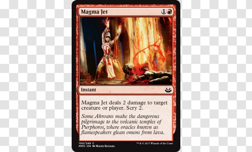 Magic: The Gathering Magma Jet Wizards Of Coast Theros Playing Card - Modern Masters 2017 Edition - Jato Transparent PNG