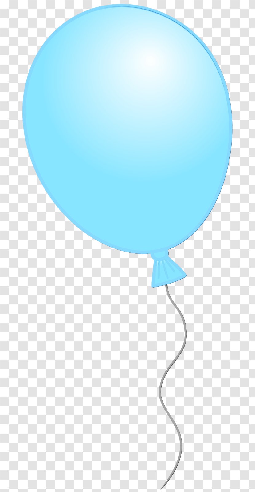 Hot Air Balloon Watercolor - Teal Transparent PNG