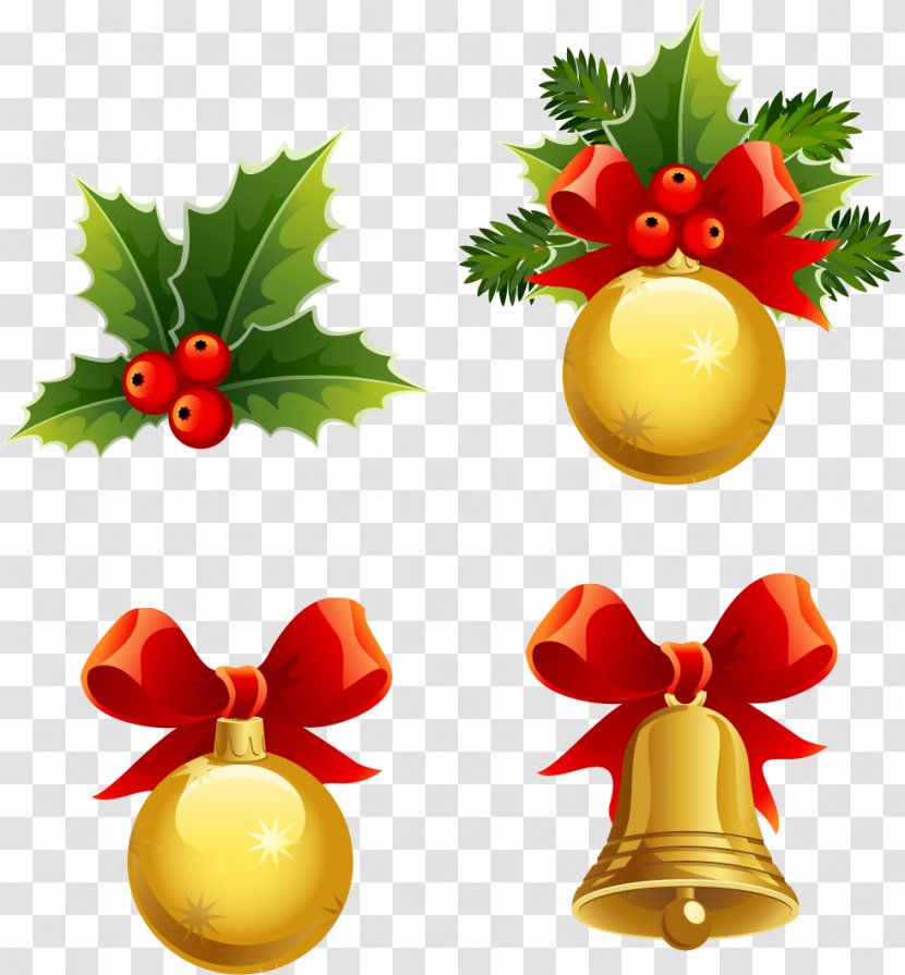 Christmas Ornament Clip Art - Decoration - Vector Hand-painted Decorations Transparent PNG