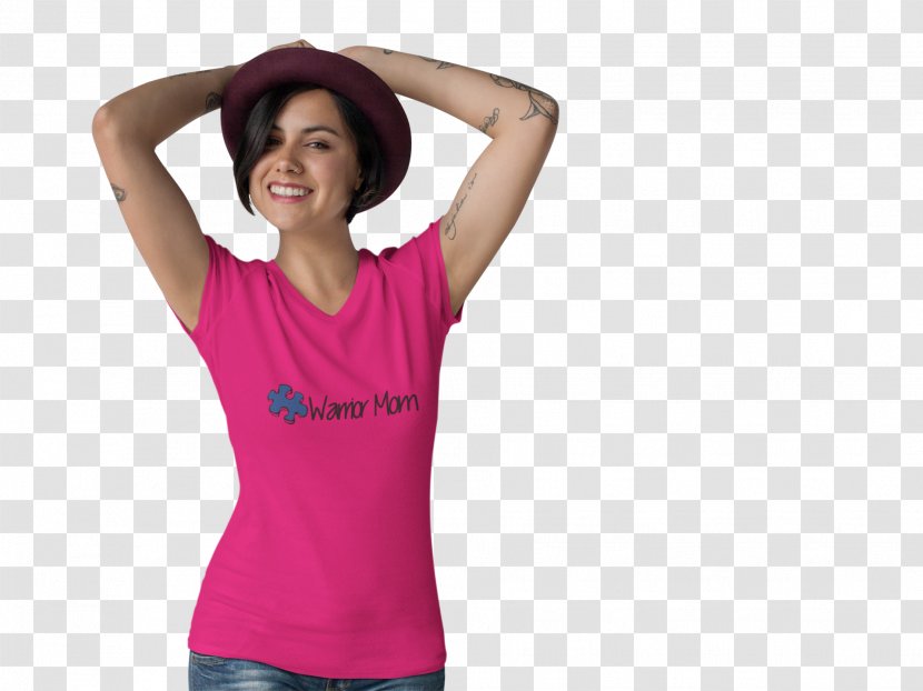 T-shirt Hoodie Sleeve Clothing - Pink Transparent PNG