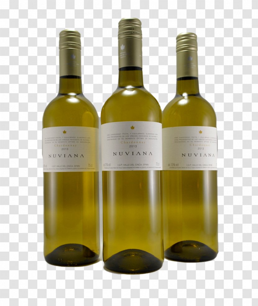 White Wine Glass Bottle Transparent PNG