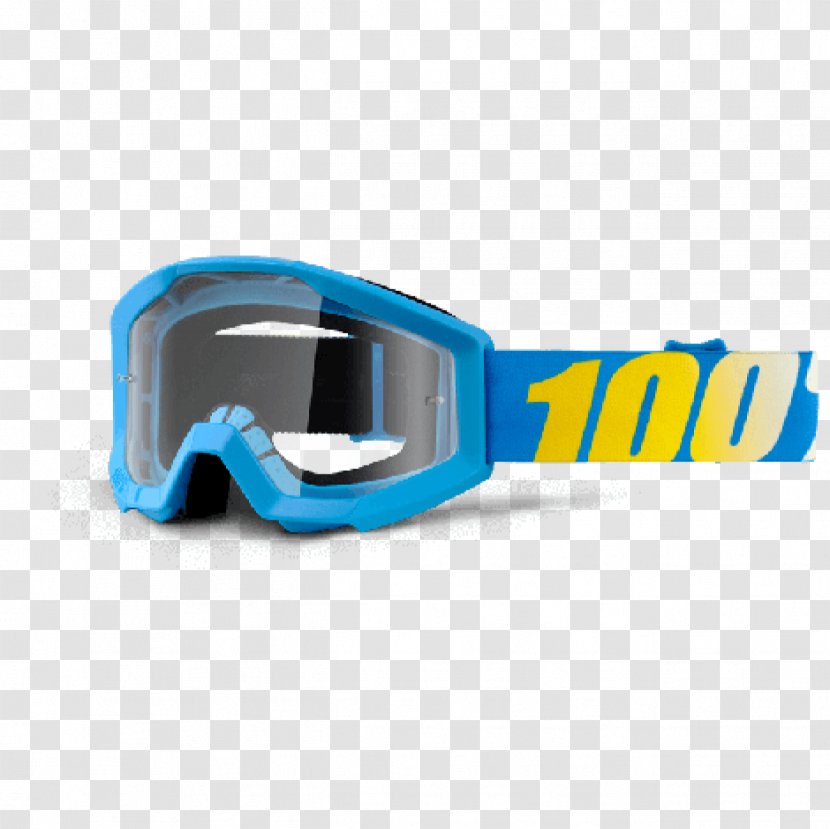Goggles Motorcycle Motocross Anti-fog Google - Azure - Off Road Transparent PNG