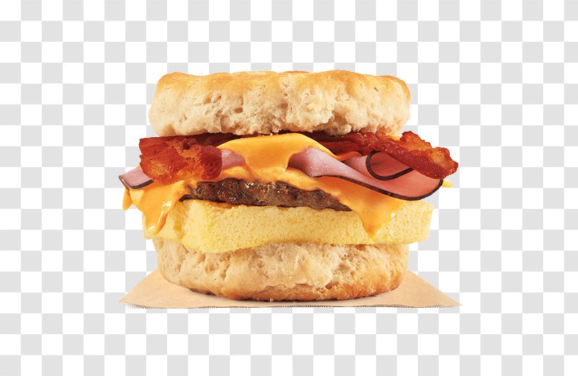 Breakfast Sandwich Hamburger Fast Food Ham And Cheese - Finger - Melted Transparent PNG