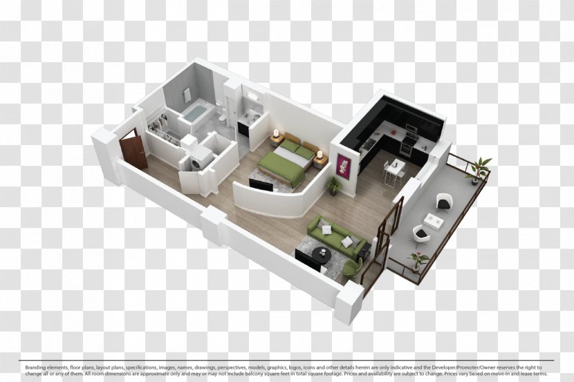 Floor Plan House Square Foot - Bed Transparent PNG