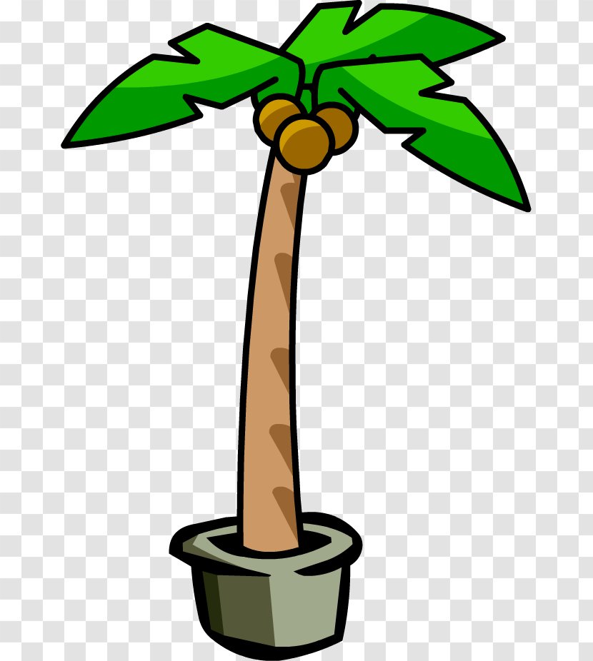 Club Penguin Igloo Arecaceae Clip Art - Flowering Plant - Picture Of A Palm Tree Transparent PNG