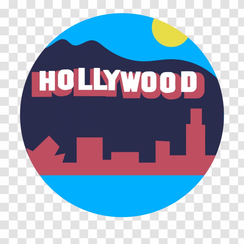 Hollywood Logo Brand Clip Art Font - Blue - Coworking Transparent PNG