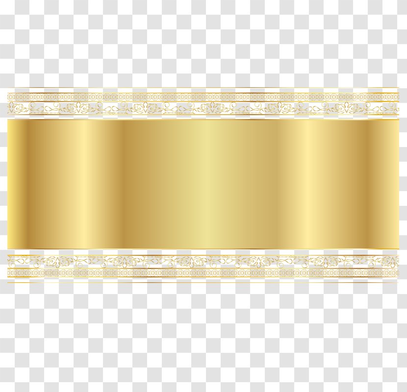 Web Banner Clip Art - Product Design - Vector Gold Transparent PNG