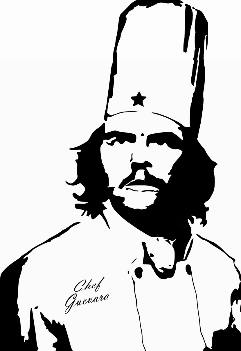 Che Guevara Stencil Chef Art - Silhouette Transparent PNG