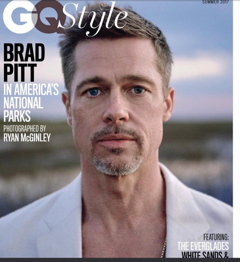 Brad Pitt Hollywood Allied Divorce GQ - Actor Transparent PNG