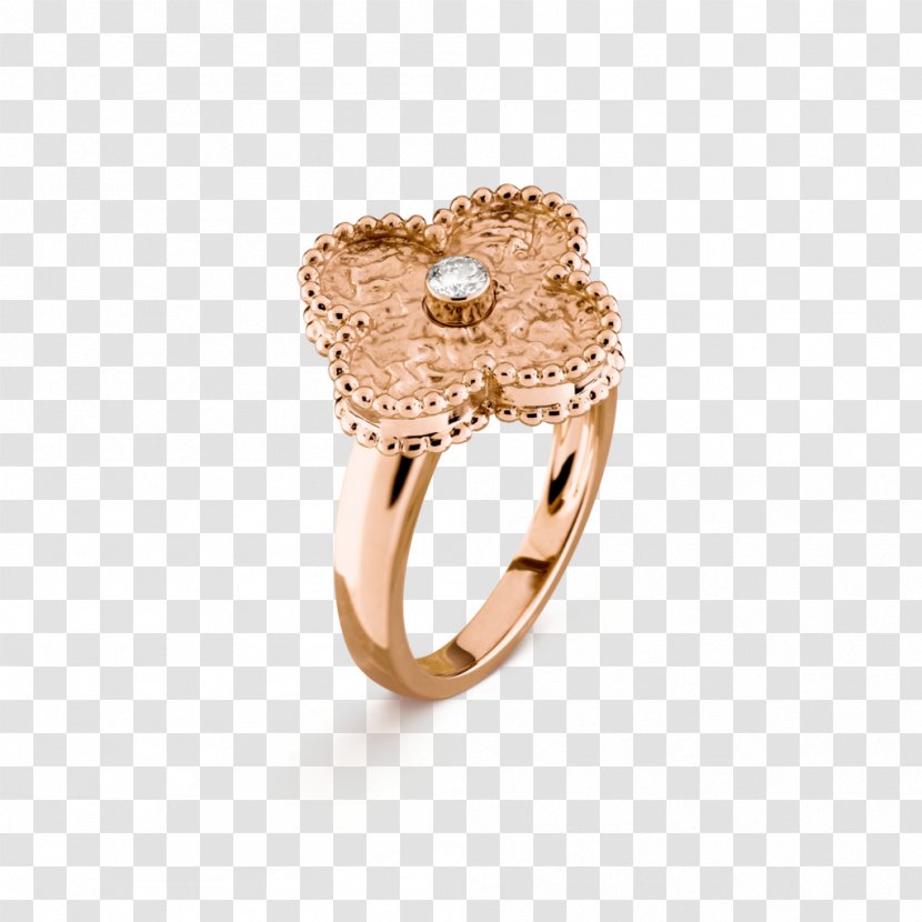 Ring Van Cleef & Arpels Colored Gold Diamond Transparent PNG