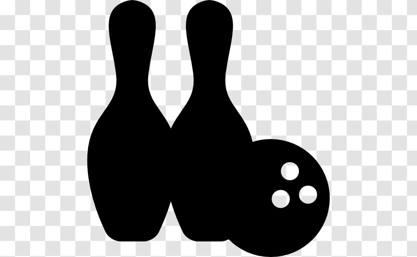 Ten-pin Bowling Sport Clip Art - Black And White Transparent PNG