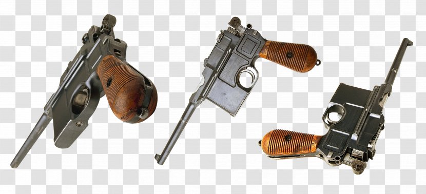 Mauser Machine Pistol Revolver Automatic Firearm - Flower - Weapon Transparent PNG