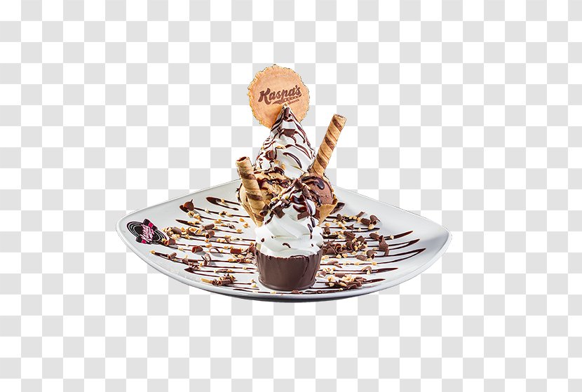 Sundae Dame Blanche Ice Cream Tableware Flavor Transparent PNG