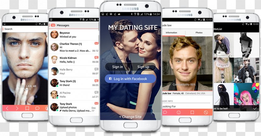 Smartphone Online Dating Applications Mobile Service - Telephone Transparent PNG