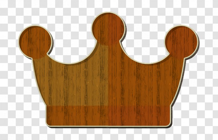 Crown Icon Fairytale - Brown - Wood Transparent PNG