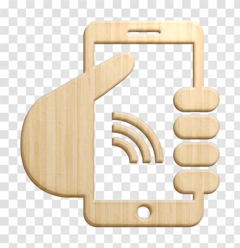 Hand Icon Tools And Utensils Smartphone With Internet Connection - Thumb Symbol Transparent PNG