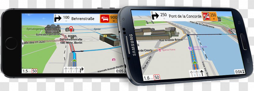 U.S. Route 66 Automotive Navigation System Samsung S8000 GPS Systems Map - Computer Software Transparent PNG