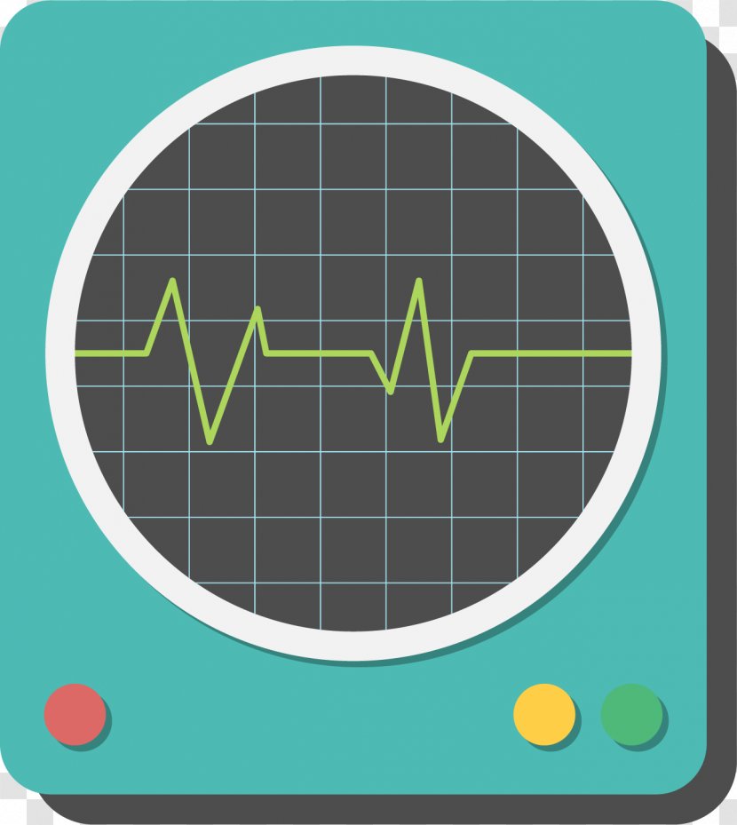 Electrocardiography Monitoring Computer Monitor Icon - Heart Rate - Green ECG Transparent PNG