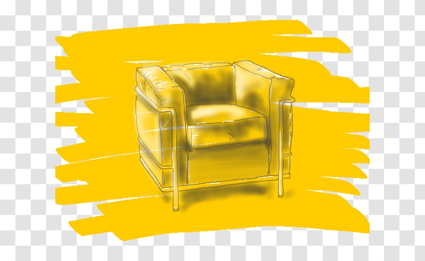 Line - Yellow - Chair Transparent PNG