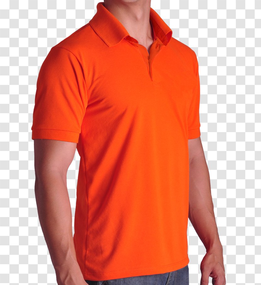 T-shirt Polo Shirt Sleeve Orange - Handbag Transparent PNG