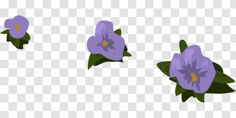 Violet Purple Flower Clip Art Transparent PNG