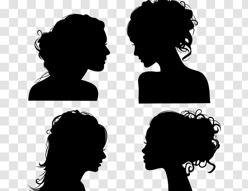 Royalty-free Face Woman Clip Art - Decal - Character Head Silhouette Transparent PNG