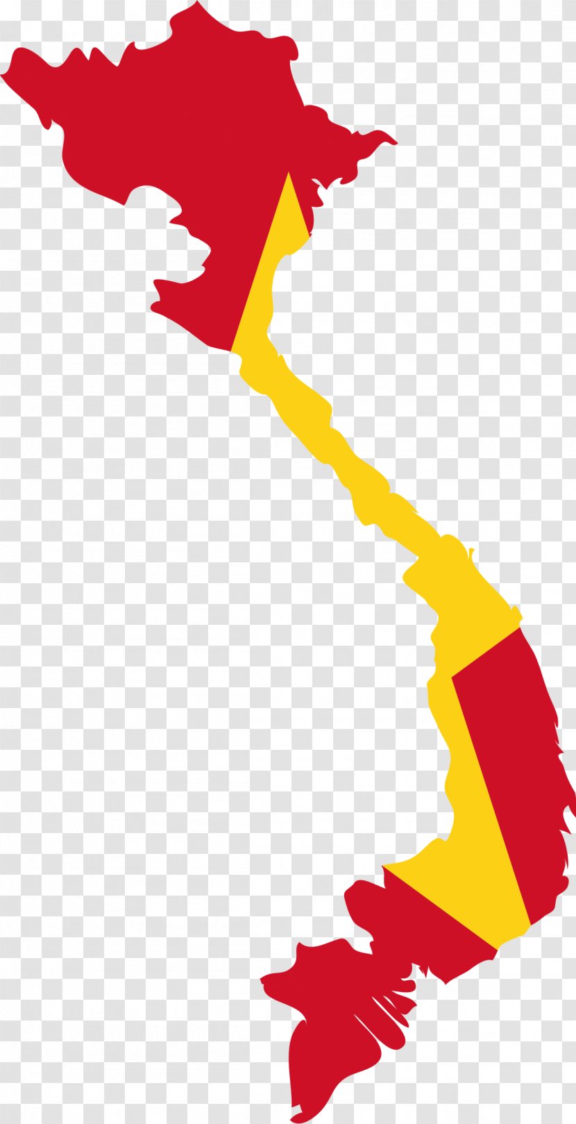 Sa Pa North Vietnam South Flag Of Map - Red Transparent PNG