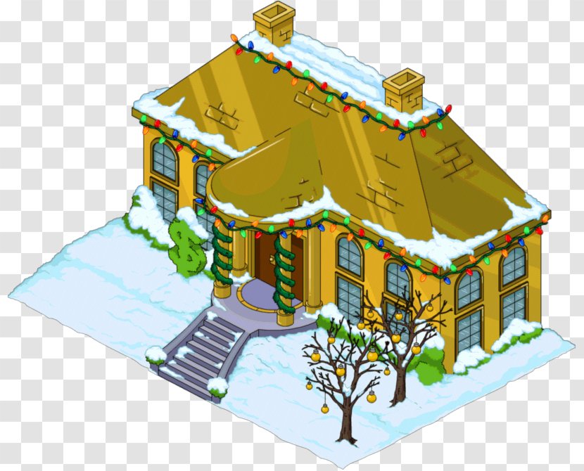 The Simpsons: Tapped Out Simpsons Game House Christmas - Donut Transparent PNG