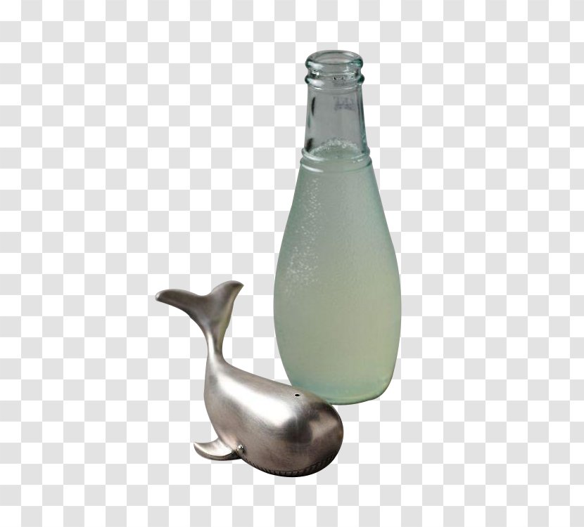 Glass Bottle Whale - Decorative Bottles And Small Whales Transparent PNG